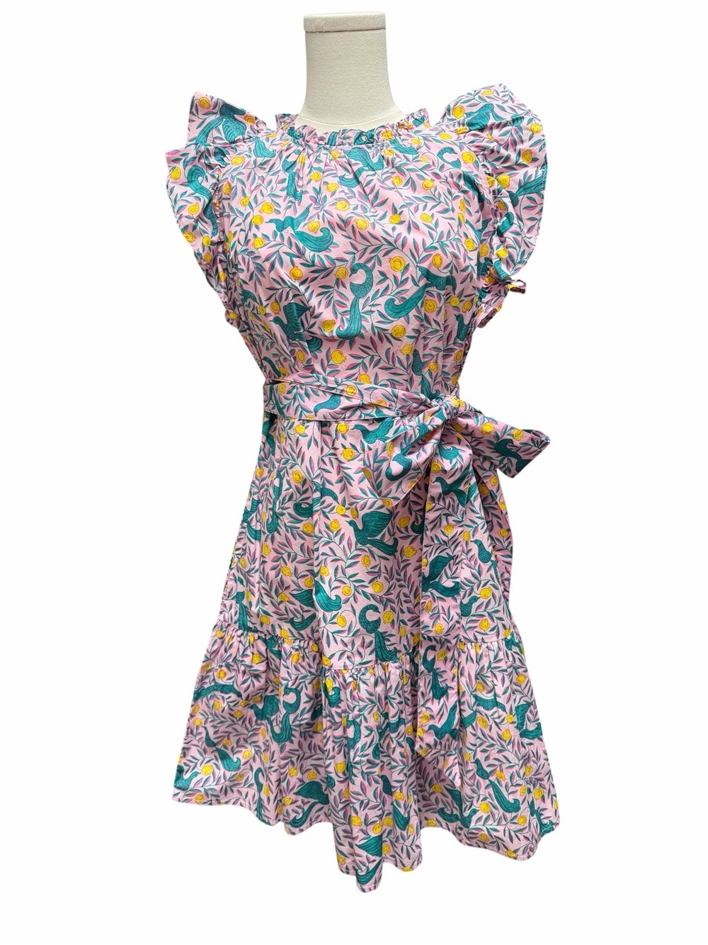 B_5 Banjanan Bulbul's Sister ruffled mini dress
